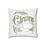 Thumbnail: Shabby Cat Christmas Throw Pillow cover Purple Victorian Kitty Holiday Decor