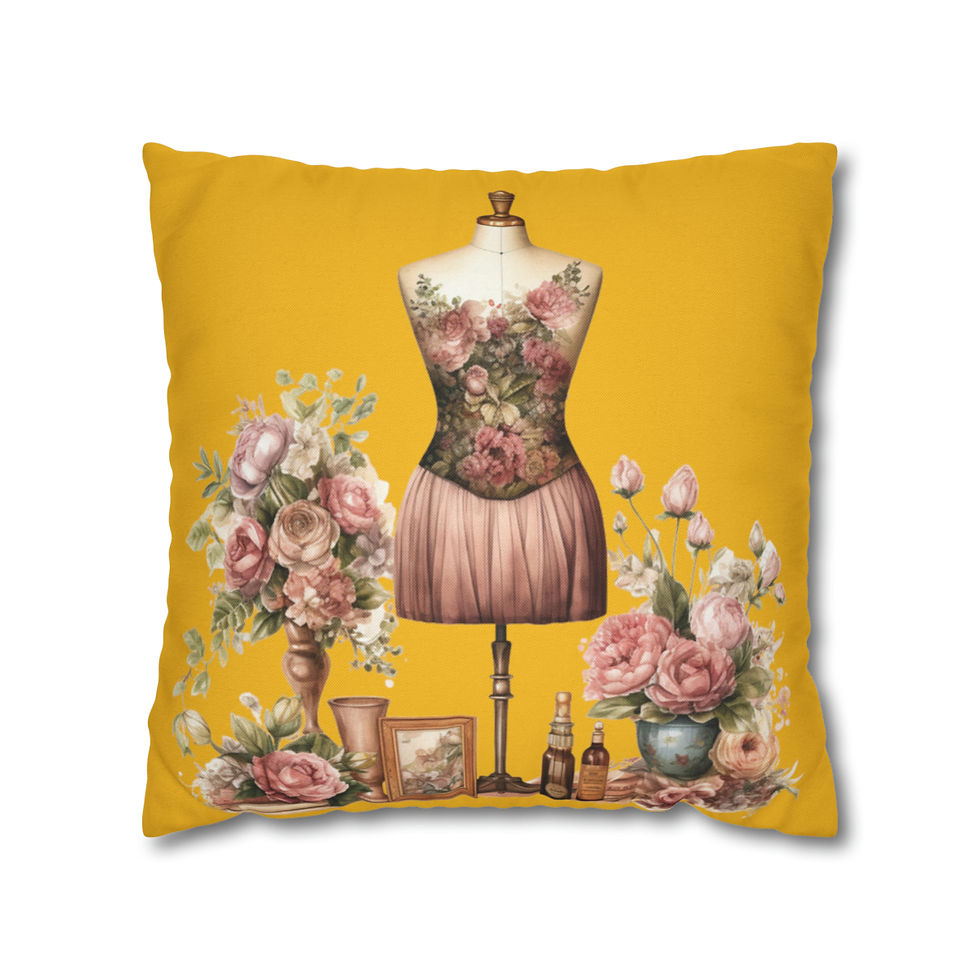 Thumbnail: Artistic Throw Pillow cover Shabby French Victorian Roses Nostalgic decor