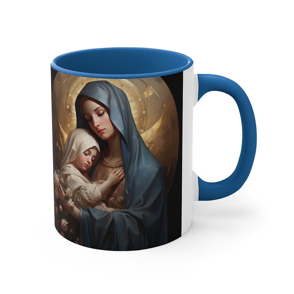 Thumbnail: Virgin Mary Coffee Mug Madonna and Child Catholic Art Mug Religious Gifts
