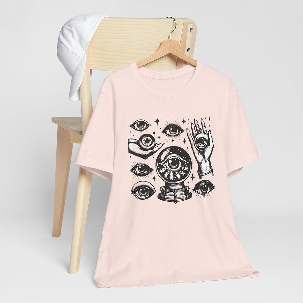 Thumbnail: Metaphysical T-Shirt All Seeing Eye Graphic Art Tee Mystical Fun Gift