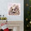 Thumbnail: Victorian Santa Claus Art Print Pastel Pink & Purple Shabby Christmas Eve Decor