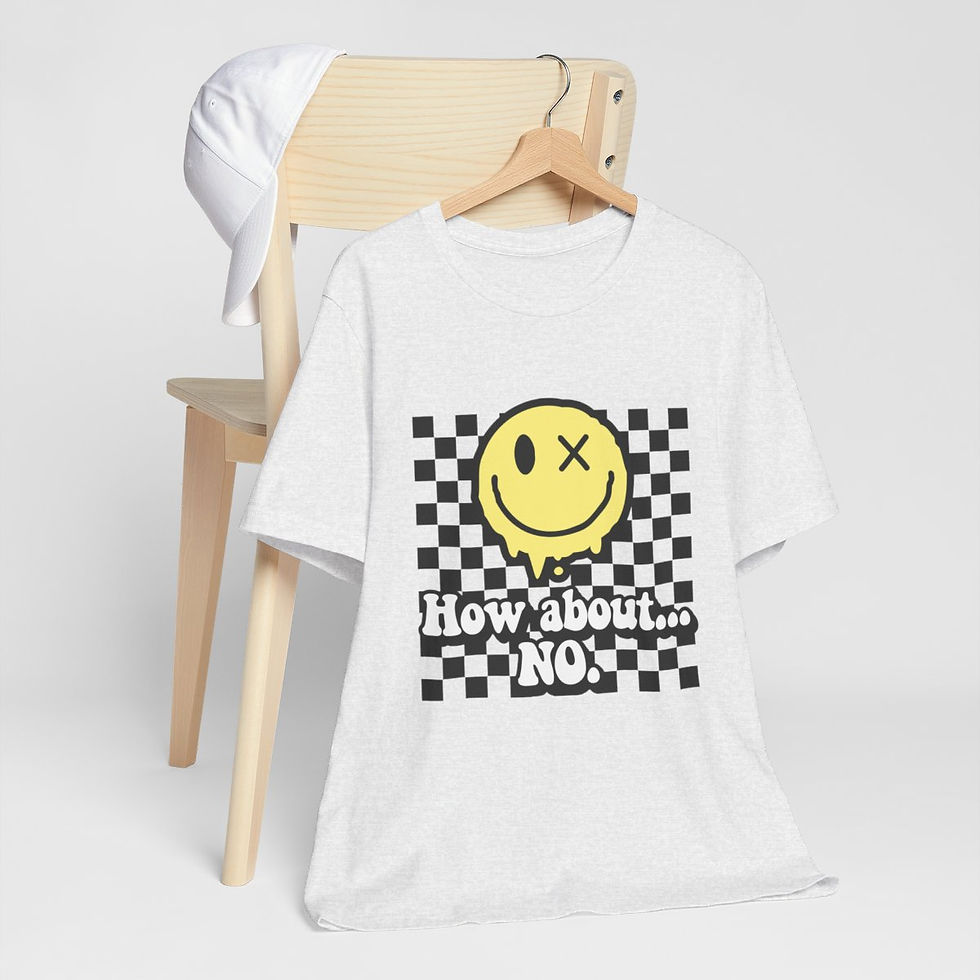 Thumbnail: Sarcastic T-Shirt How About...No Retro Art Apparel Trendy Artistic Gifts