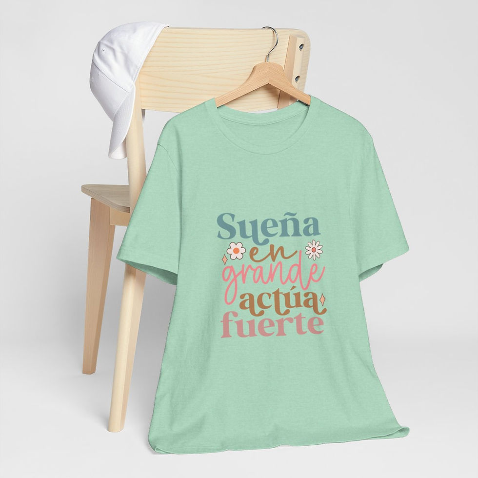 Thumbnail: Motivational Latina T-Shirt Spanish Graphic Art Tee Trendy Apparel Artistic Gift