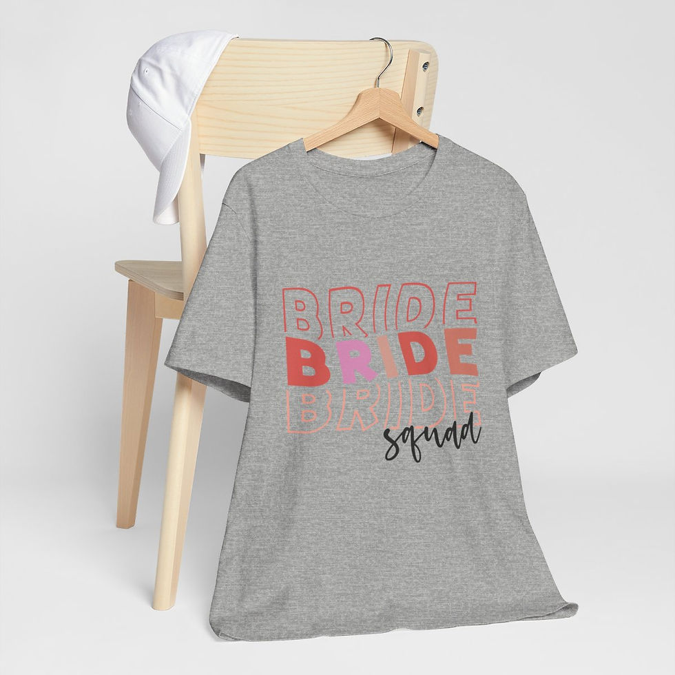 Thumbnail: Bachelorette T-Shirt Bride Squad Bridal Bridesmaid Wedding Retro Art Tee