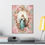 Thumbnail: Shabby Pink Virgin Mary Canvas Art Vintage Style Distressed Religious Wall Decor