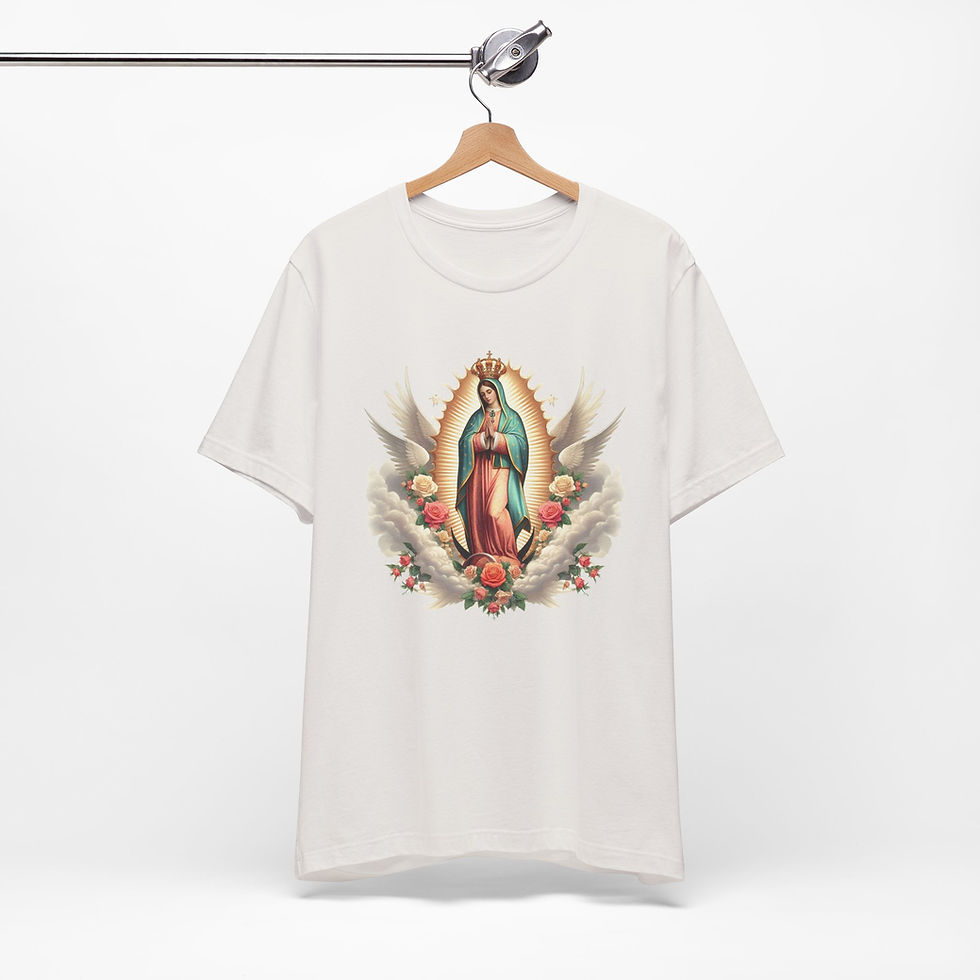 Thumbnail: Artistic T-Shirt Virgin Mary Religious Tee Catholic Faith Gift Mother Mary 