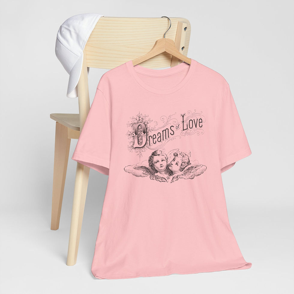 Thumbnail: Antique French Cherub T-Shirt Angel Dreams of Love Artistic Gift Romantic Tee