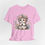Miniatura: Shabby Glam Kitty T-Shirt Pink Roses Cute Cat Tee Trendy Unique Cat Lover Gift