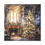 Thumbnail: Victorian Christmas Eve Art Canvas Watercolor Print Black Gold Christmas Decor 