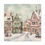 Miniatura: Shabby French Snowy Village Victorian Village Art Canvas Wrap Christmas Decor 