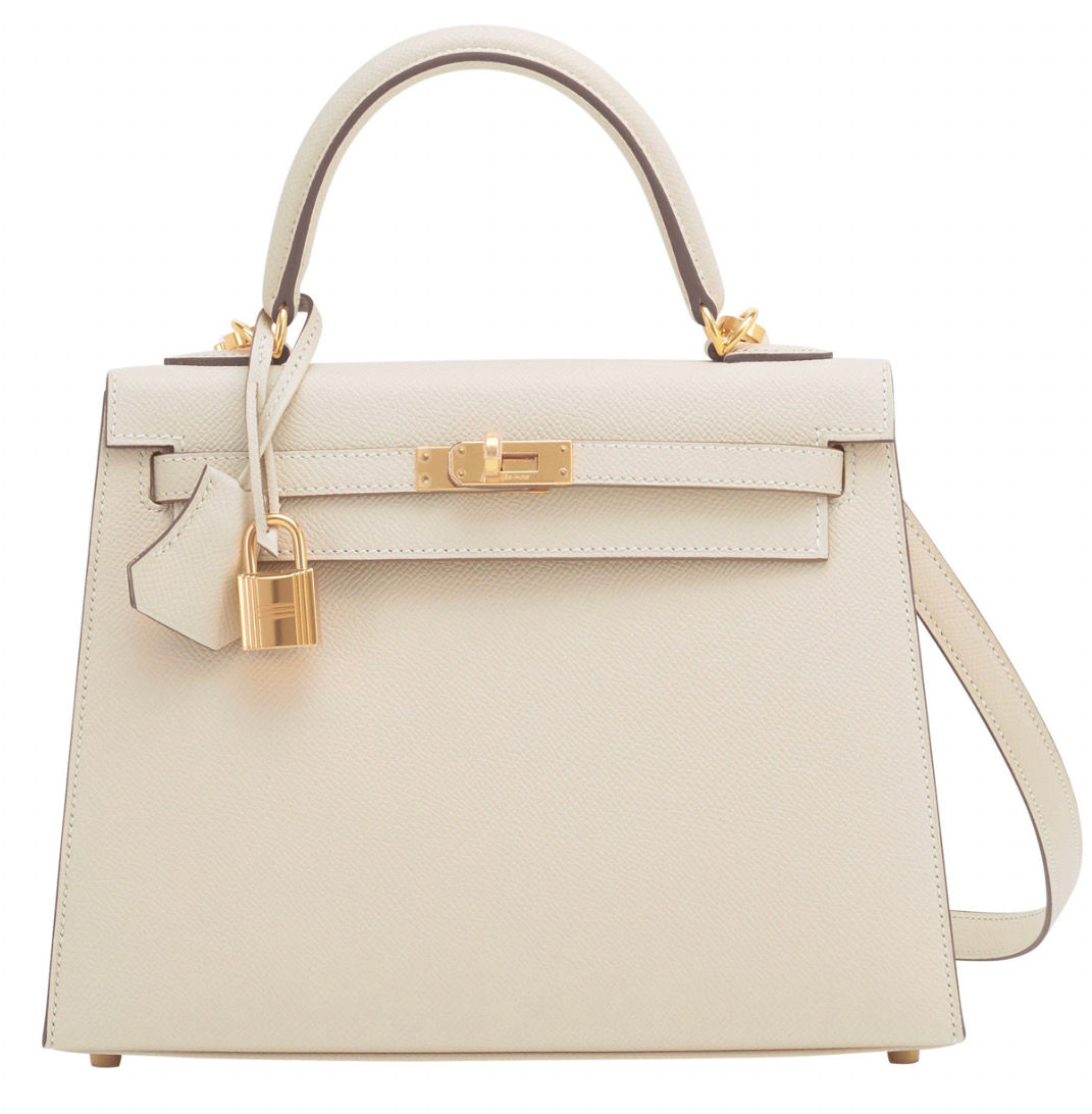 HERMÉS Birkin 25 Craie GHW