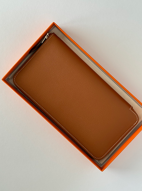 大人デザイン♪【HERMES】エルメス Silk‘InClassiqueウォレット HERMÈS SILK' IN CLASSIQUE LONG WALLET GOLD | Sekonda Fashion