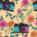 Camera intertwined by nature with flowers and branches coming out of it and beautiful colo...ted.jpg