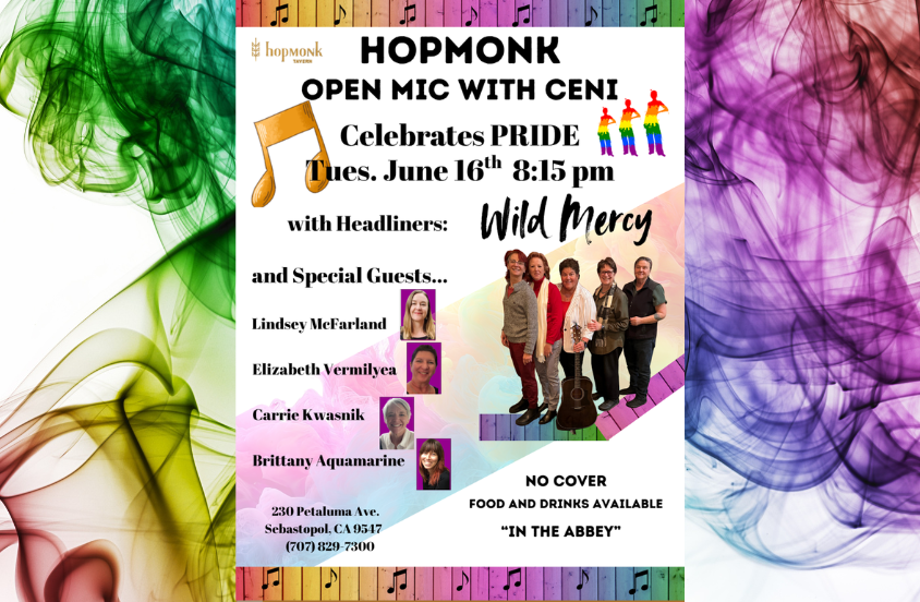 Open Mic with Ceni Celebrates Pride Month with Wild Mercy and Special Guests