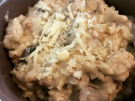 Chicken and mushroom risotto