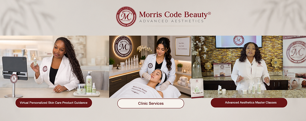 Morris Code Beauty Advanced Aesthetics Banner