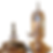 Water golden glass Jar / Dispenser