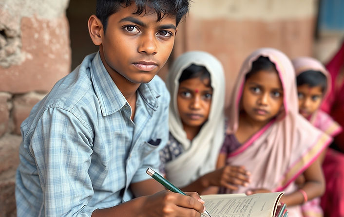 indian education condition in village.jp