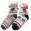 Thumbnail: Foxbury - Ladies Fairisle lounge socks with pompom & ribbon 