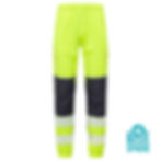 blue-sphere-essentials-hi-vis-eco-cottoncool-yellow-jogger-front view