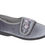 Thumbnail: VERONICA - Navy, Grey o Wine - Ladies touch & close slipper with embroidery.