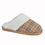 Thumbnail: LS858 Ladies cuff mule slipper by Sleepers in red, beige or black/grey check