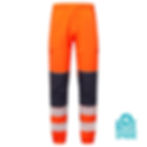 blue-sphere-essentials-hi-vis-eco-cottoncool-orange-jogger-front view