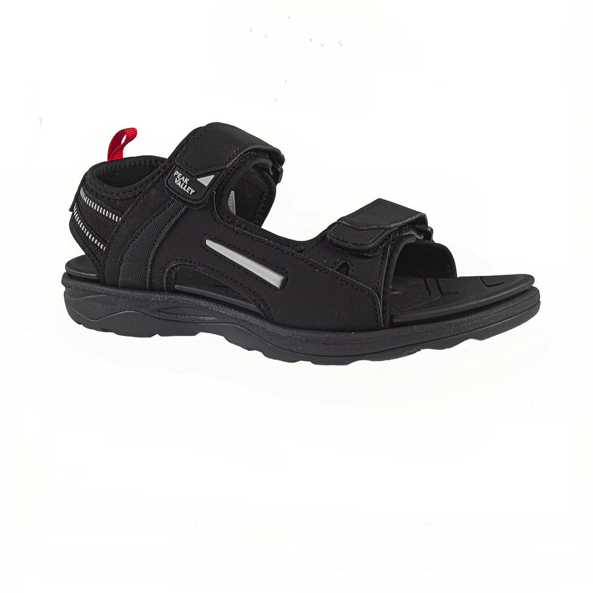 Black peak valley touch fastening mens sandal
