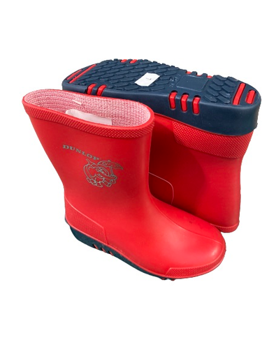 Dunlop Kids Wellies Dunlop Children's Wellington Boots Red And