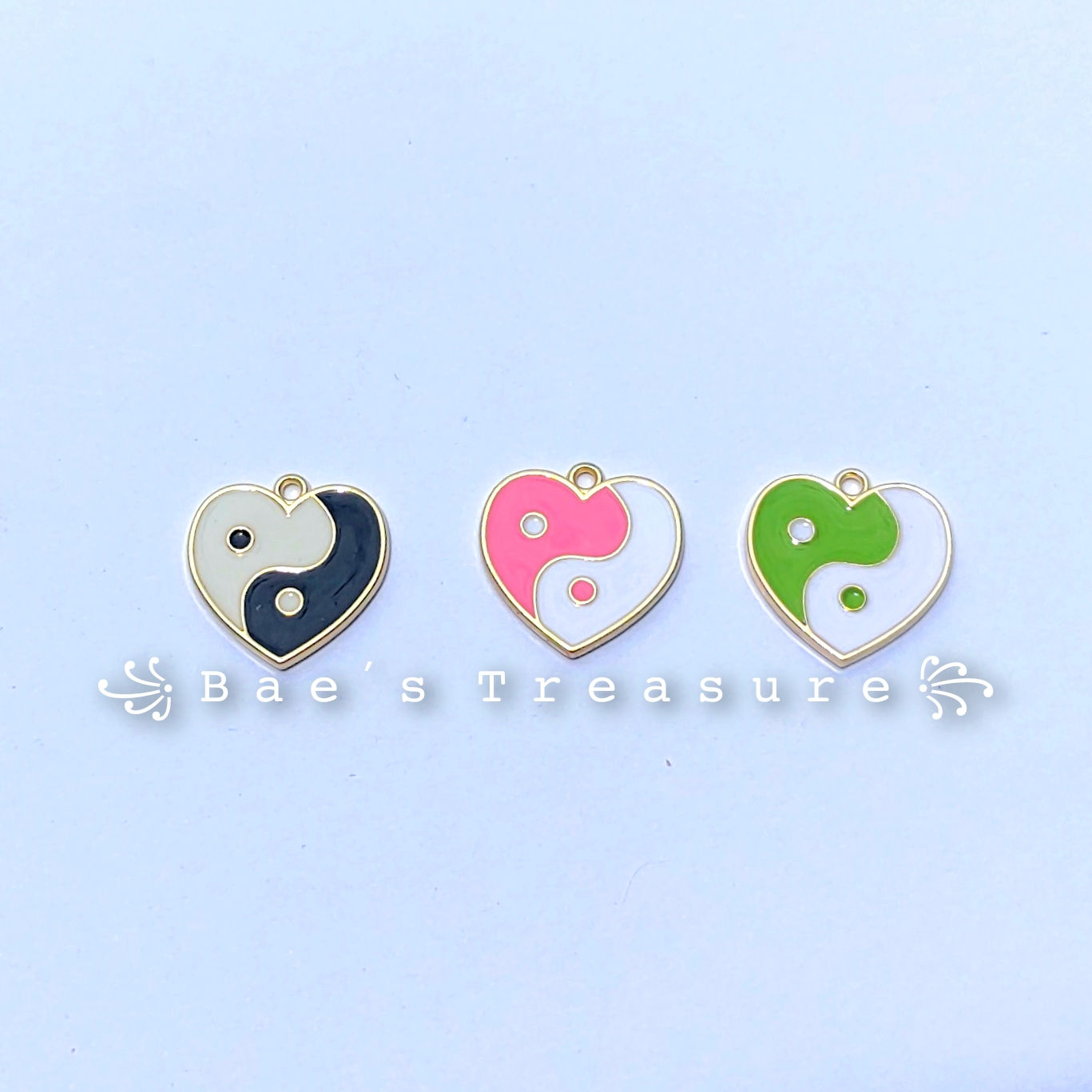 Heart Yin Yang Charm