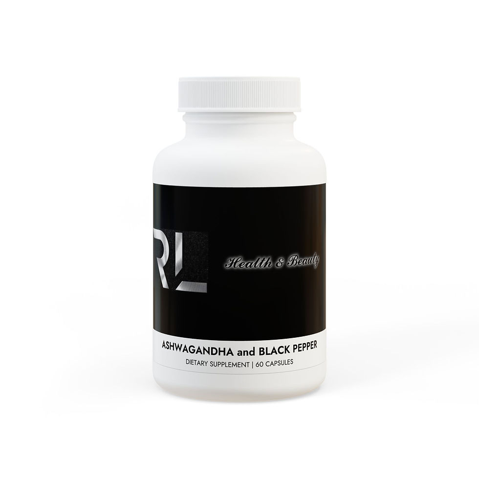 RL Health & Beauty Ashwagandha and Black Pepper Supplement (60 capsules)