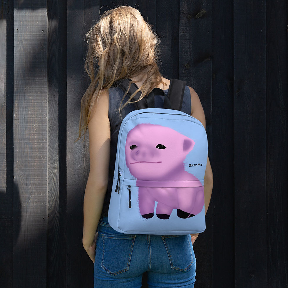 Thumbnail: Baby Pig Custom Design Backpack