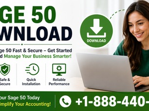{+1-888-440-2022 }Sage 50 Download Guide: How to Get, Install, and Set Up Sage 50 Successfully