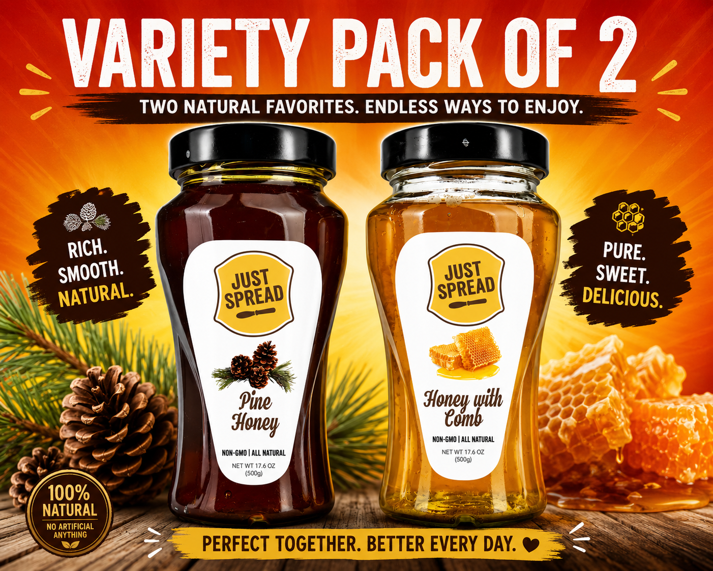 Honey Variety Pack of 2