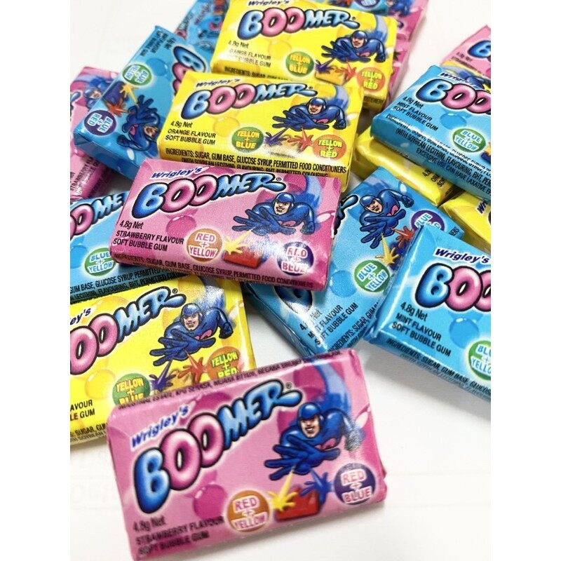 Thumbnail: 150Pcs x (Wrigley's Boomer Assorted Flavour Bubble Gum Jar) Boomer口香糖720g