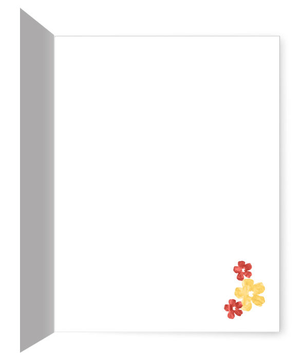 Thumbnail: Flowering Desert 4.25x5.5 Blank Folded Note Card with Envelope