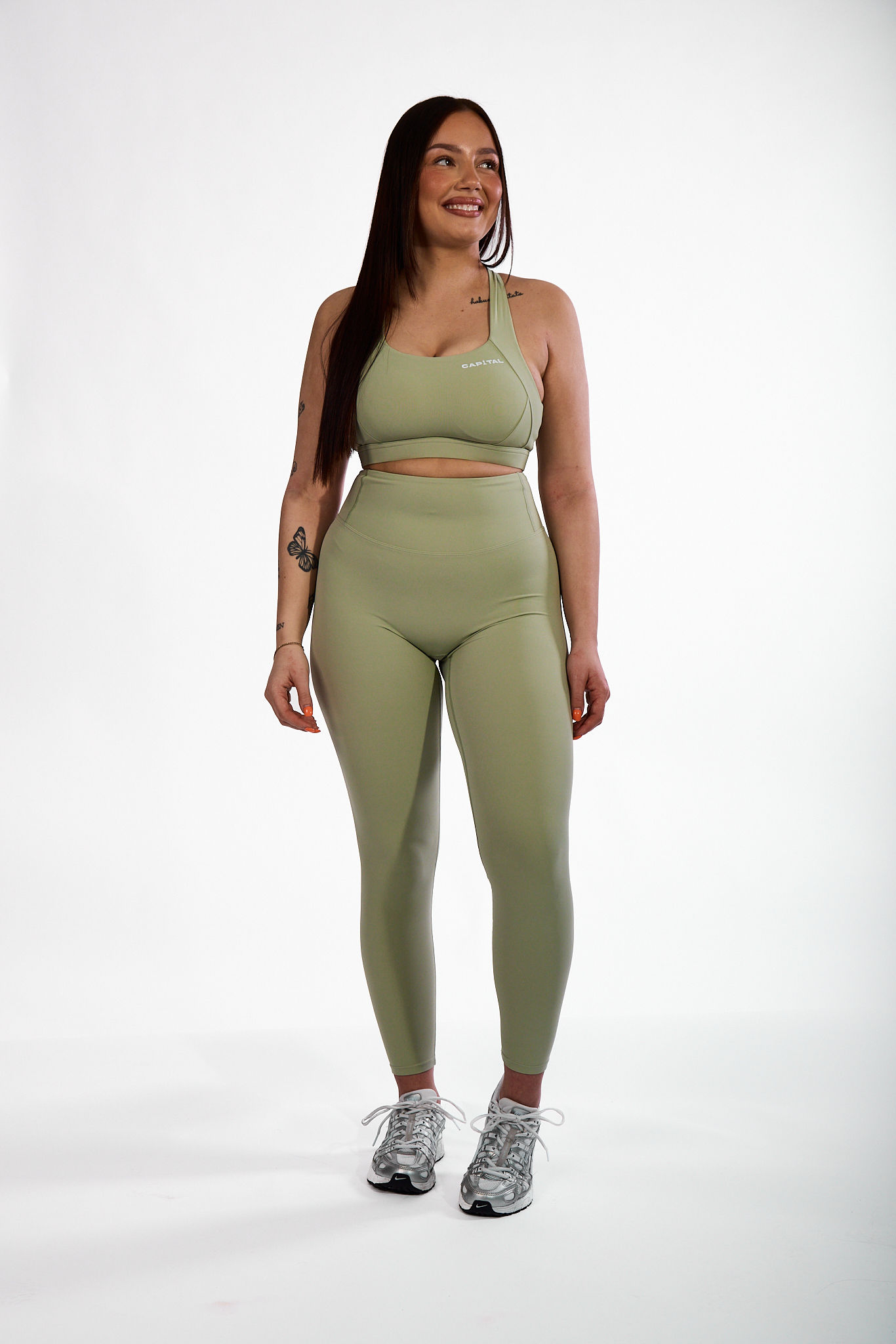 Capital Contour Leggings - Sage Green