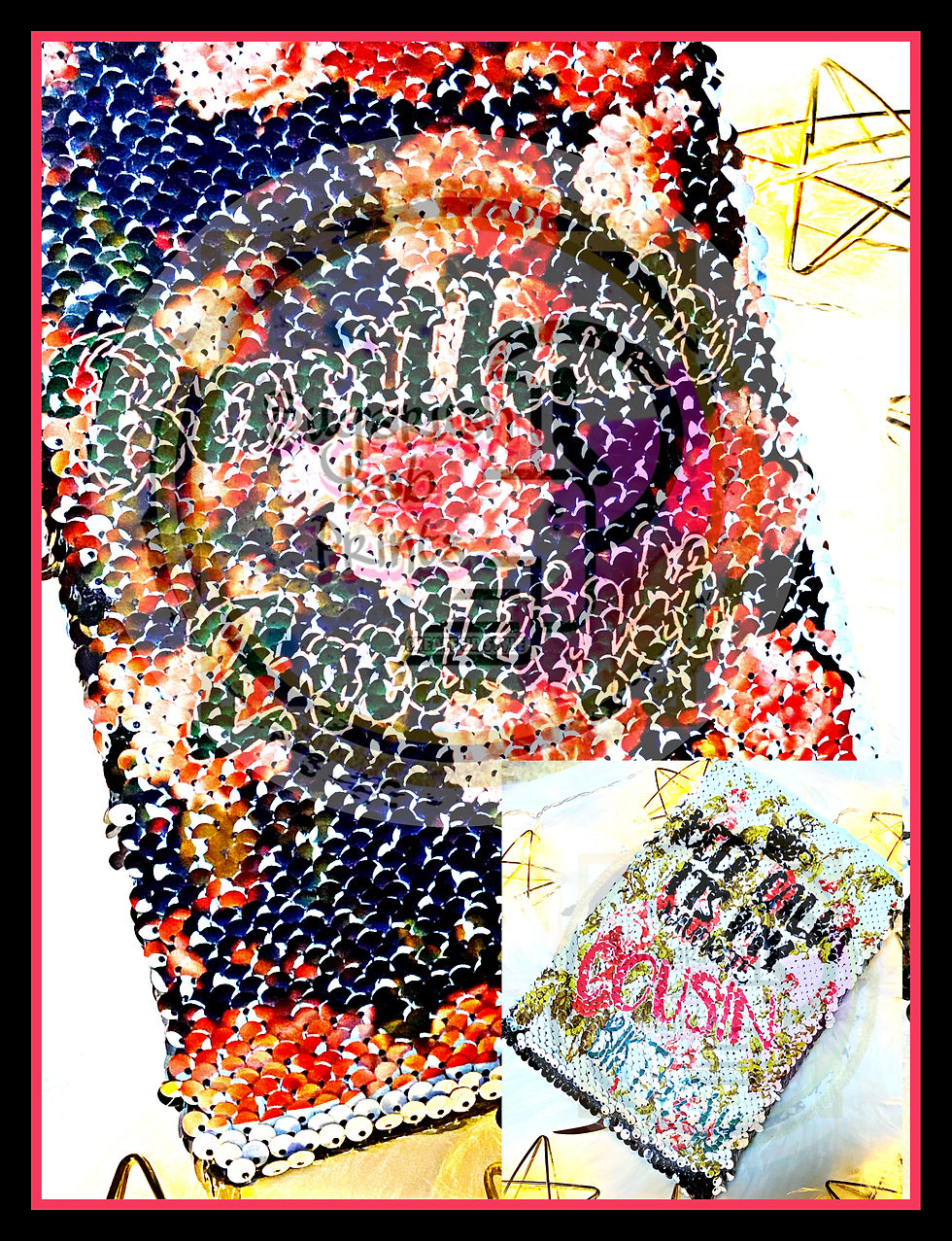 Thumbnail: Personalised/customised sequin notebook