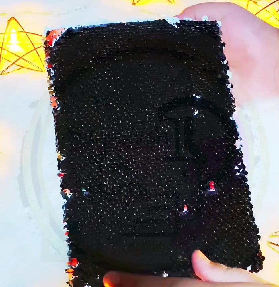 Thumbnail: Personalised/customised sequin notebook