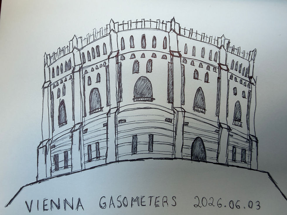 Vienna Gasometers - Sketch