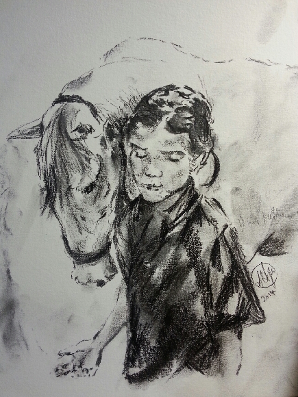 Girl with horse