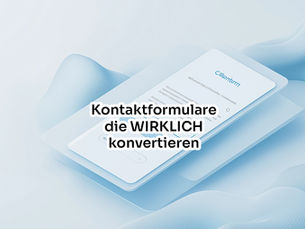 Modernes Kontaktformular auf Smartphone – minimalistisch gestaltet und für mobile Nutzer optimiert