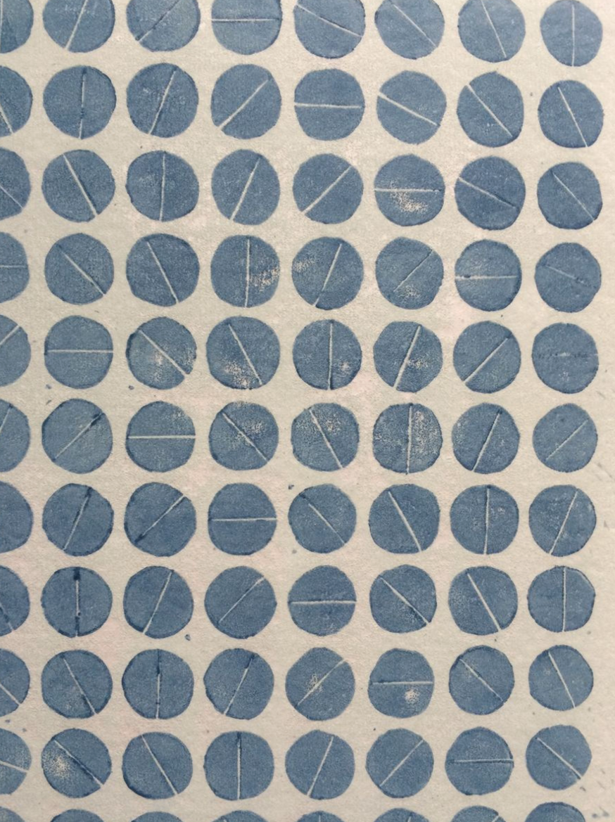 Thumbnail: Laurence Jordan - Gasping Breaths of a Parched Pudenda - Linocut