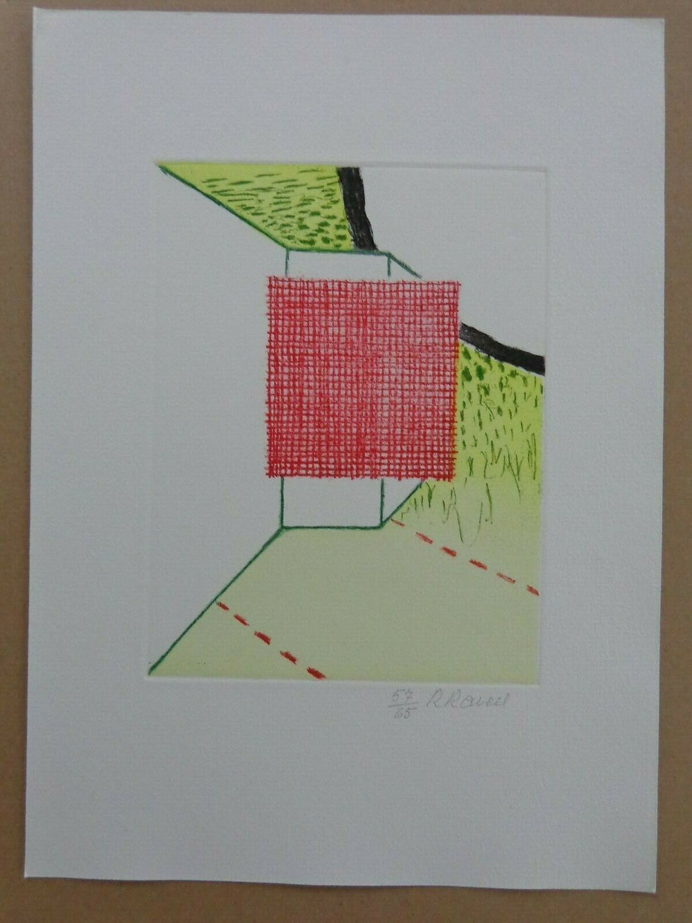 Thumbnail: Roger Raveel Etching Color Hand signed Buy art Online Affordable art Europe Belgium