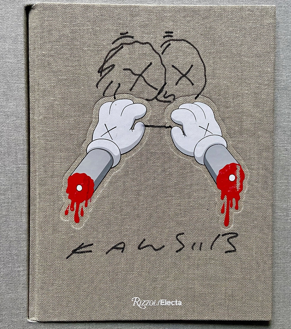Thumbnail: Original drawing by Kaws hand singed dated Buy art online Europe Affordable art