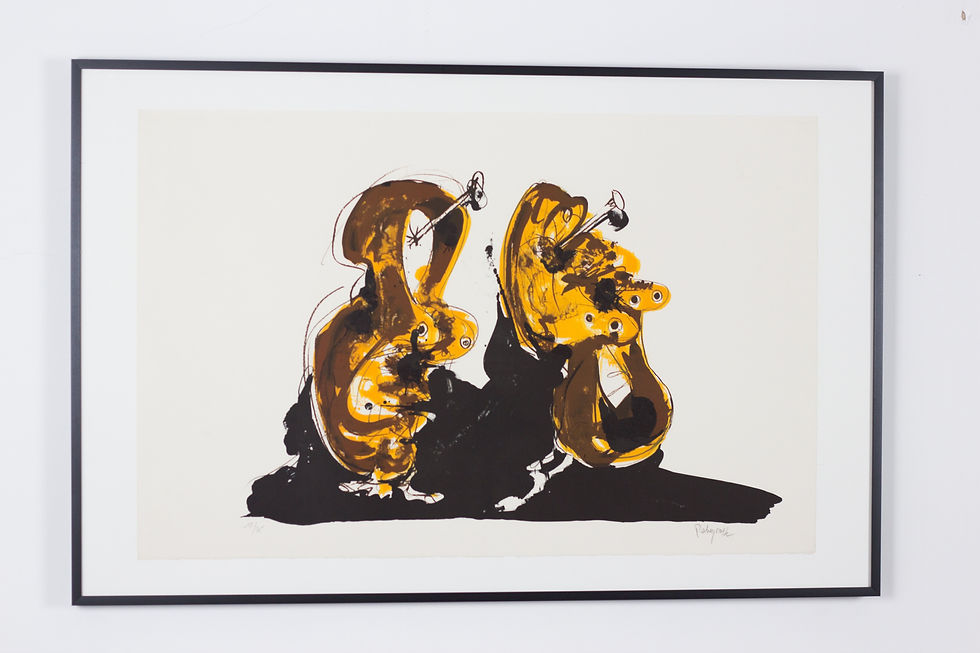 Thumbnail: Paul Rebeyrolle - Le dos au mur - Lithograph