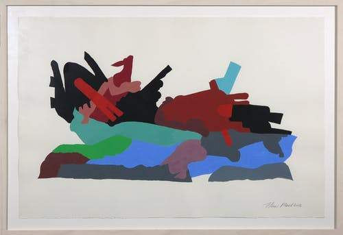 Henri Plaat gouache on Paper signed buy art online gallery affordable art europe belgium dutch