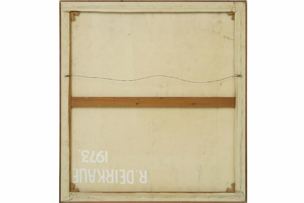 Dutch painting acrylic on canvas Push the button Signed Robin Deirkauf buy art online gallery affordable art europe Belgium