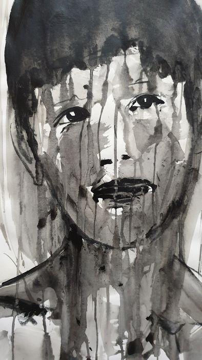 Thumbnail: A Broken Universe It's all okay Acrylic Signed and dated Buy art Online Affordable art Europe Dutch