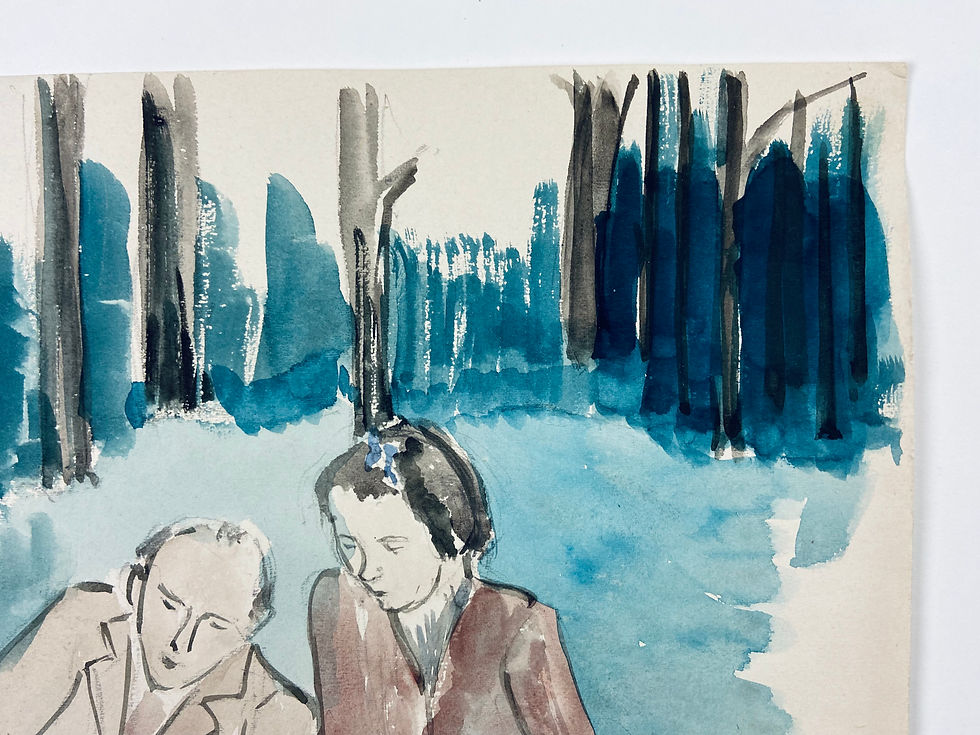 Thumbnail: Nicole Ickx (1924-2017) - Picnic at the park